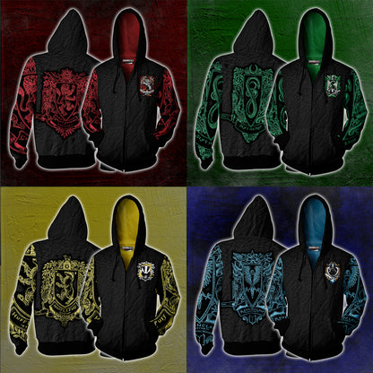 Hufflepuff Edition Harry Potter Zip Up Hoodie