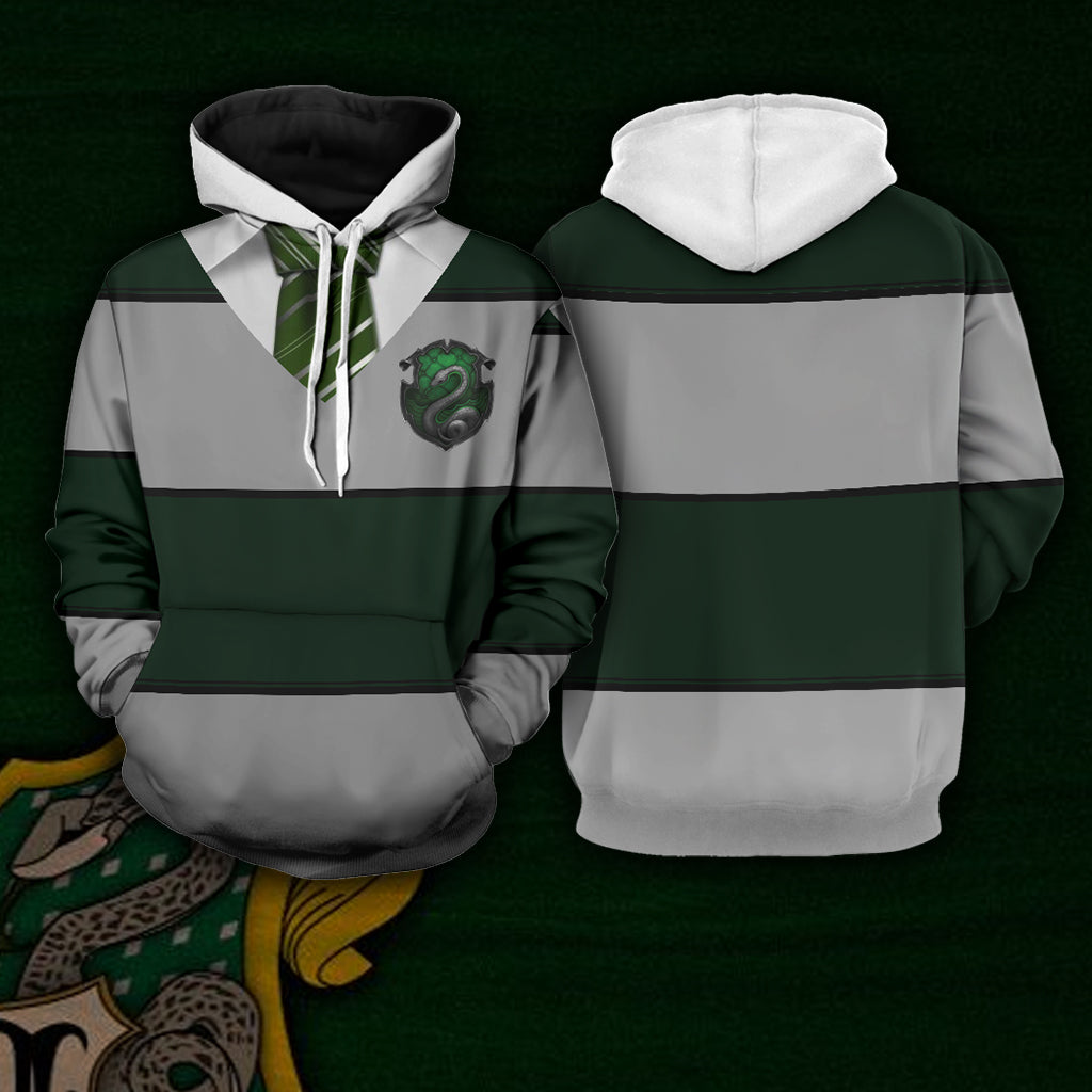 Striped Slytherin Harry Potter New 3D Hoodie
