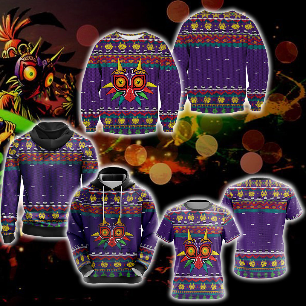 The Legend of Zelda: Majora Knitting Style Unisex 3D Hoodie