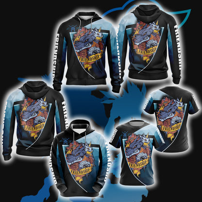Digimon - Friendship Unisex 3D T-shirt
