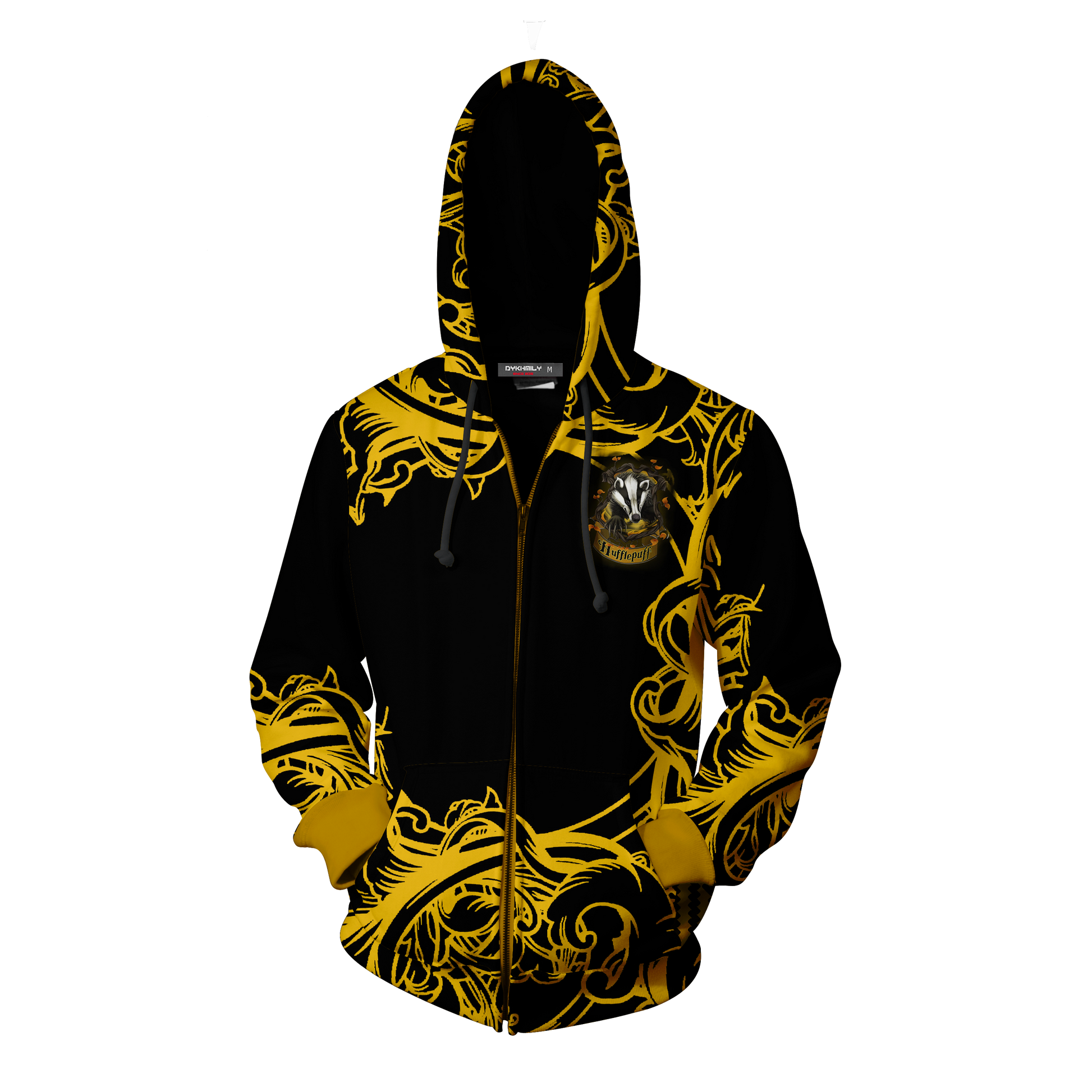 Loyal Like A Hufflepuff Harry Potter Zip Up Hoodie