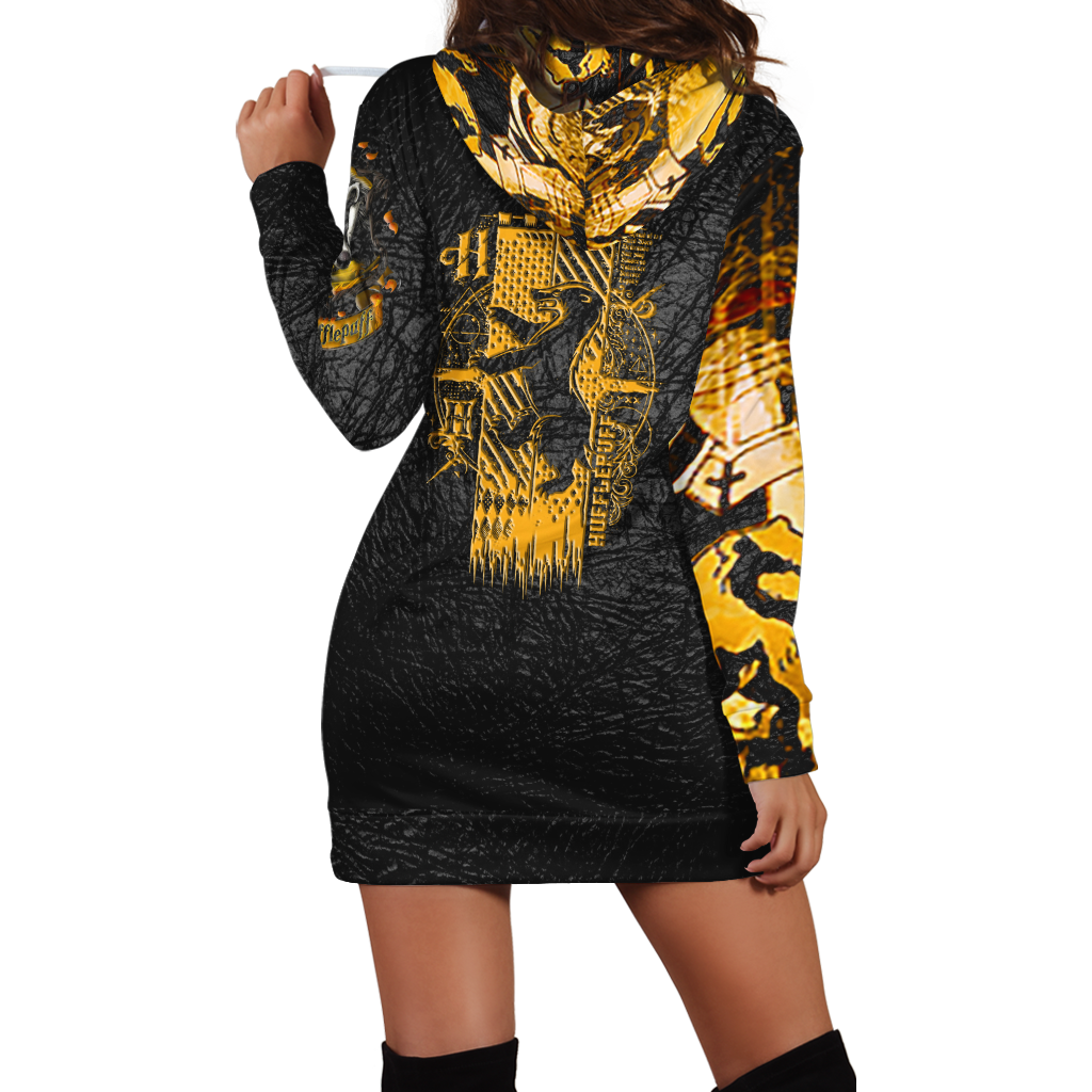 The Hufflepuff Badger Harry Potter 3D Hoodie Dress