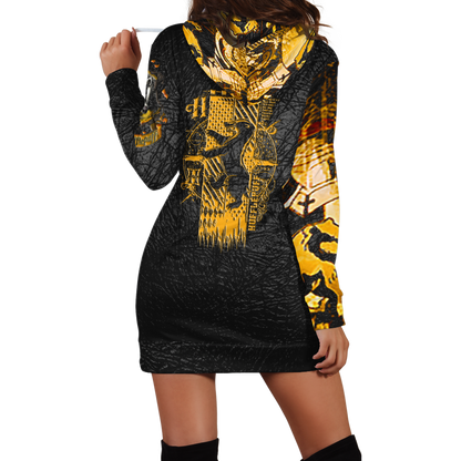 The Hufflepuff Badger Harry Potter 3D Hoodie Dress