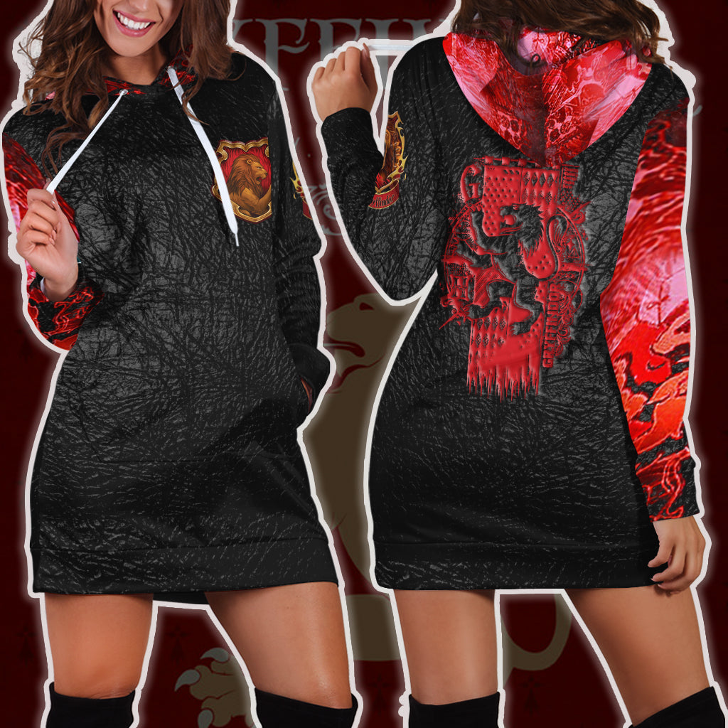 The Gryffindor Lion Harry Potter 3D Hoodie Dress