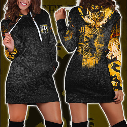 The Hufflepuff Badger Harry Potter 3D Hoodie Dress