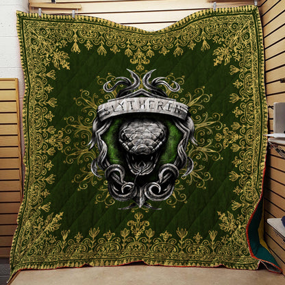 Mandala The Slytherin Snake Harry Potter 3D Quilt Blanket Queen (203x228CM)