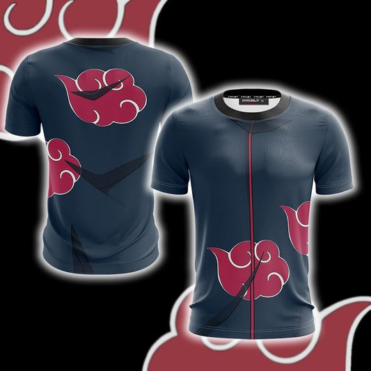 Naruto Akatsuki Cosplay Unisex 3D T-shirt