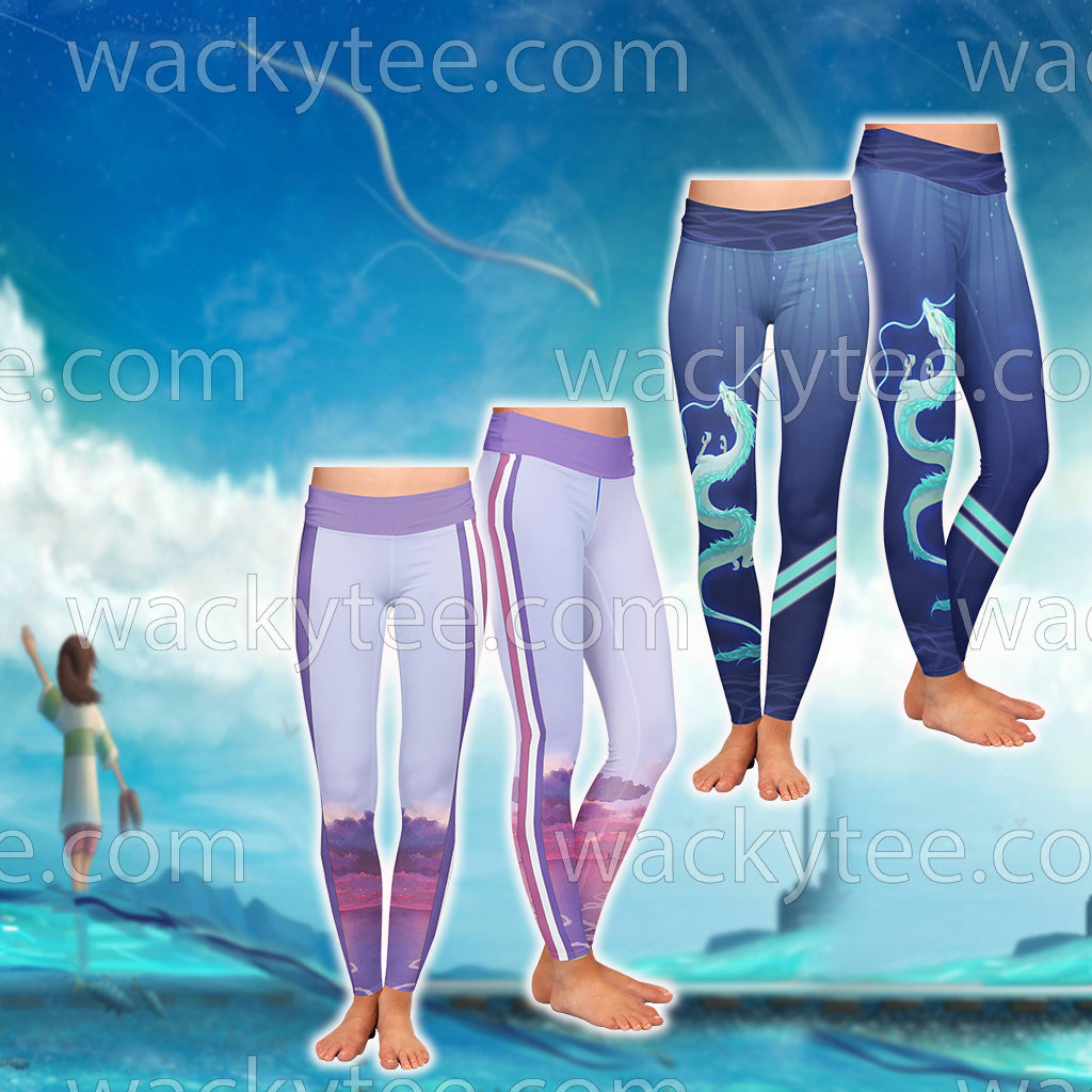 Ghibli Spirited Away Version 2 3D Leggings