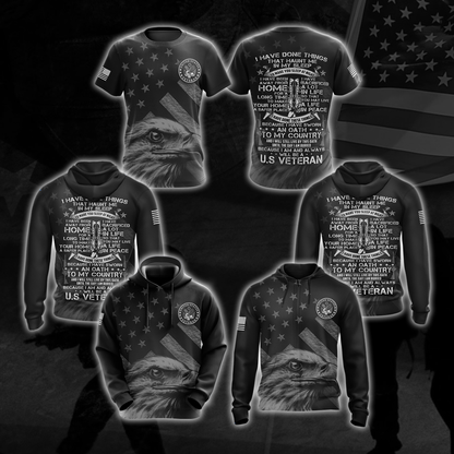 Because I Am And Always Will Be US Veteran T-shirt Zip Hoodie Pullover Hoodie