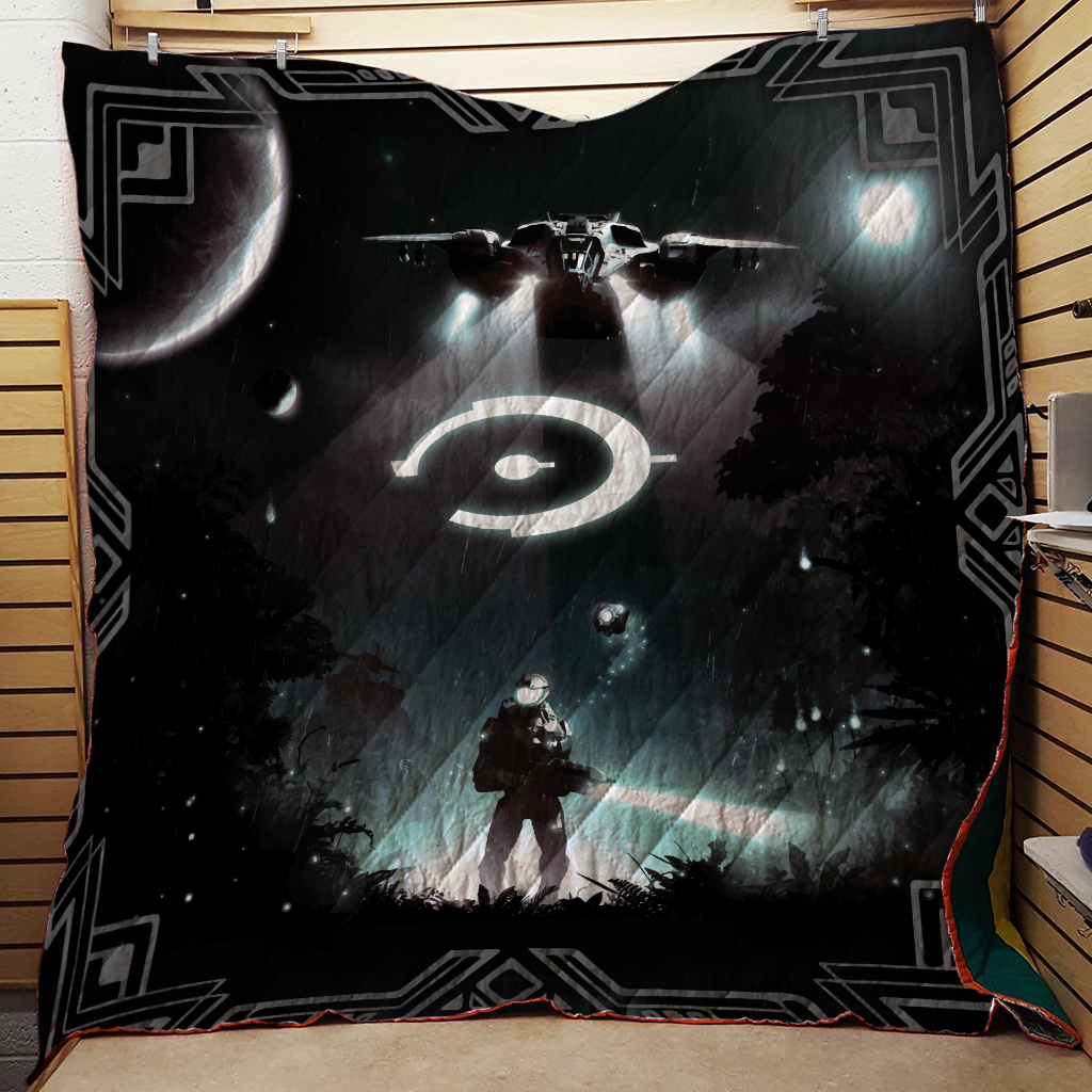 Halo 3D Quilt Set Single Quilt