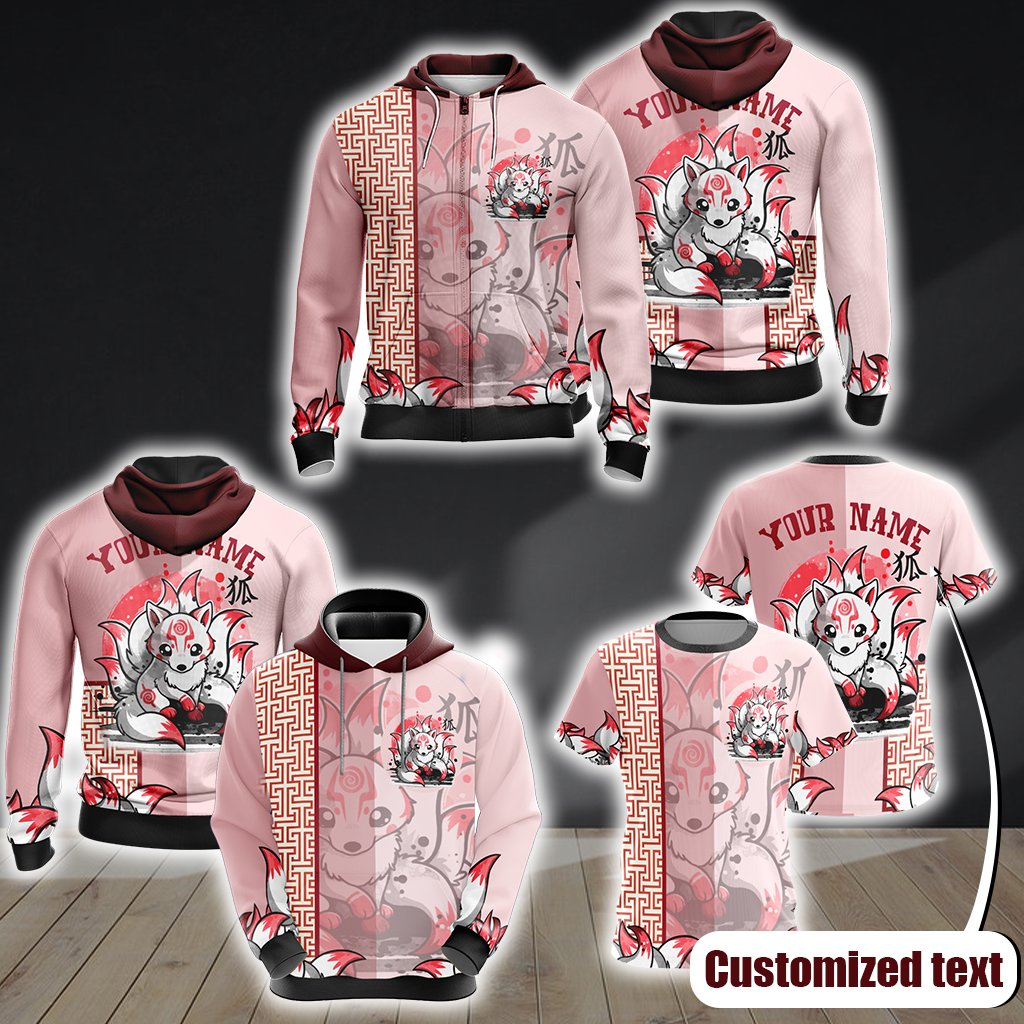 Ninetail fox Spirit-Customized Unisex 3D T-shirt