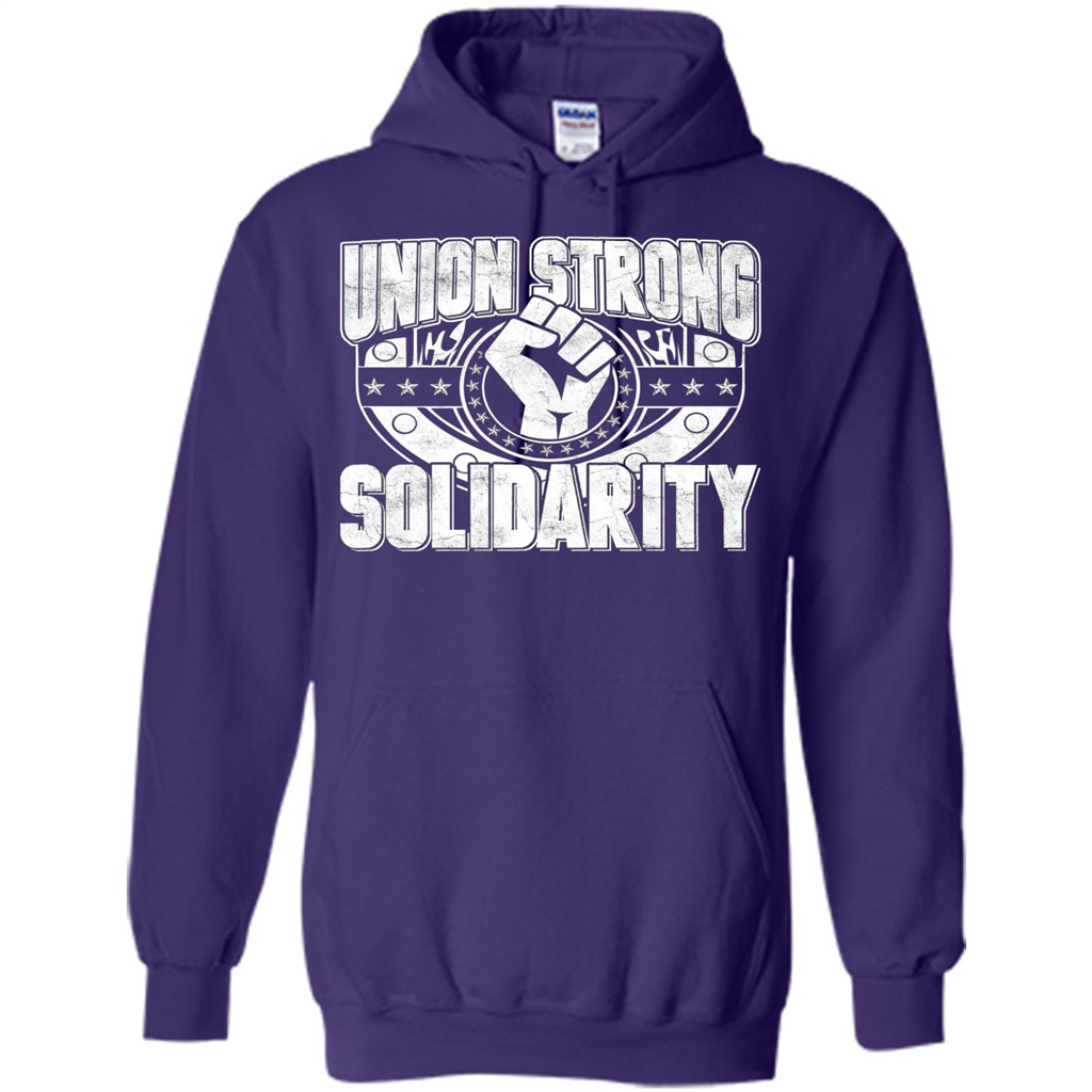Union Strong Solidarity T-shirt Purple