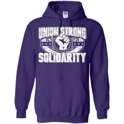Union Strong Solidarity T-shirt Purple