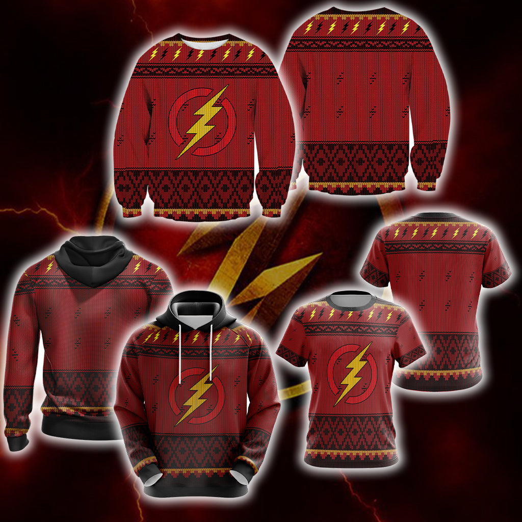 The Flash Knitting Style Unisex 3D Hoodie