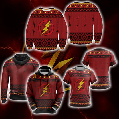 The Flash Knitting Style Unisex 3D Hoodie