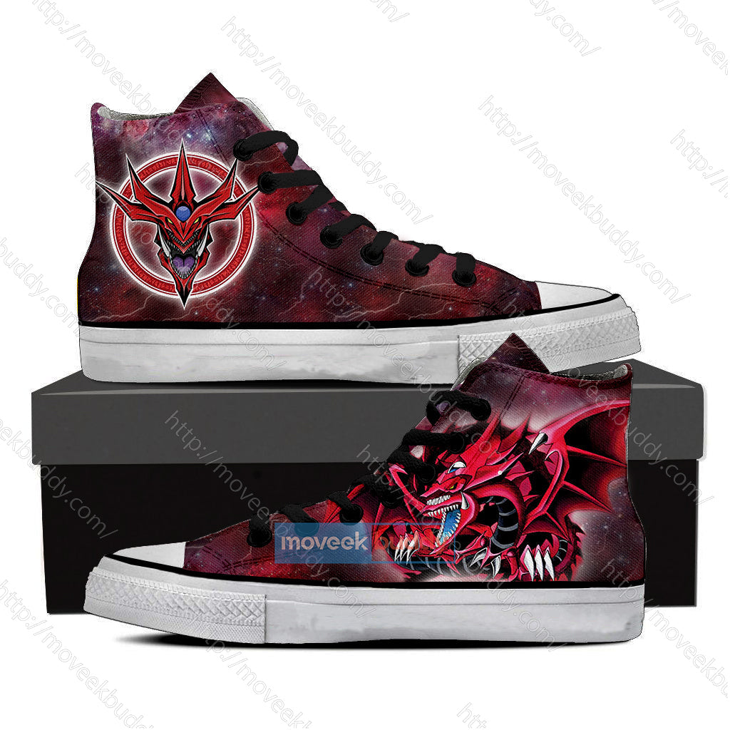 Yu-Gi-Oh! Yami Yugi And Slifer the Sky Dragon 3D High Top Shoes SIZE 47