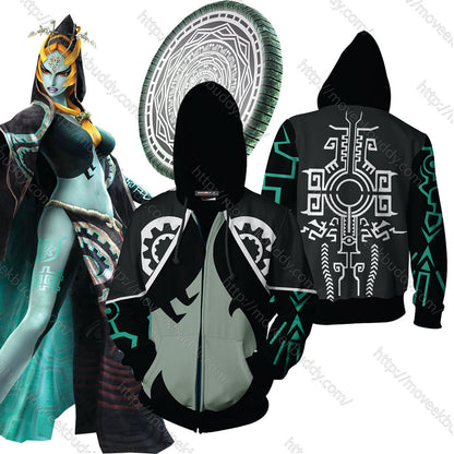The Legend Of Zelda Midna Cosplay Zip Up Hoodie