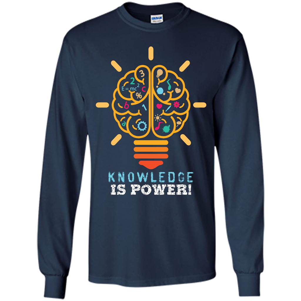 Student T-shirt Knowledge Is Power T-shirt Navy