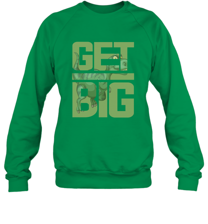 Get Big Funny Saurus Dinosaur Shirt Sweatshirt Sweatshirt Irish Green