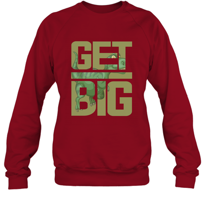 Get Big Funny Saurus Dinosaur Shirt Sweatshirt Sweatshirt Cardinal Red