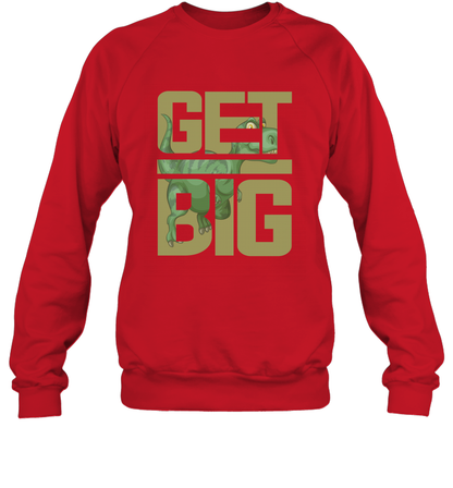 Get Big Funny Saurus Dinosaur Shirt Sweatshirt Sweatshirt Red