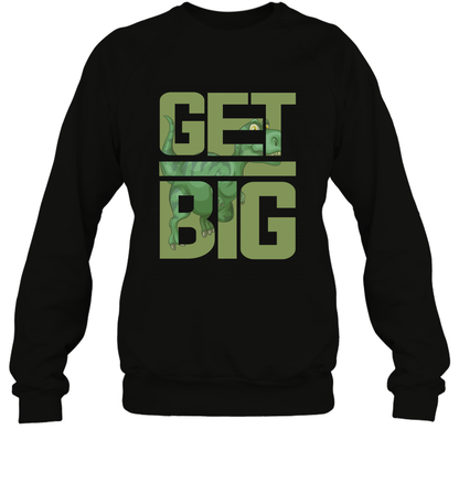 Get Big Funny Saurus Dinosaur Shirt Sweatshirt Sweatshirt Black