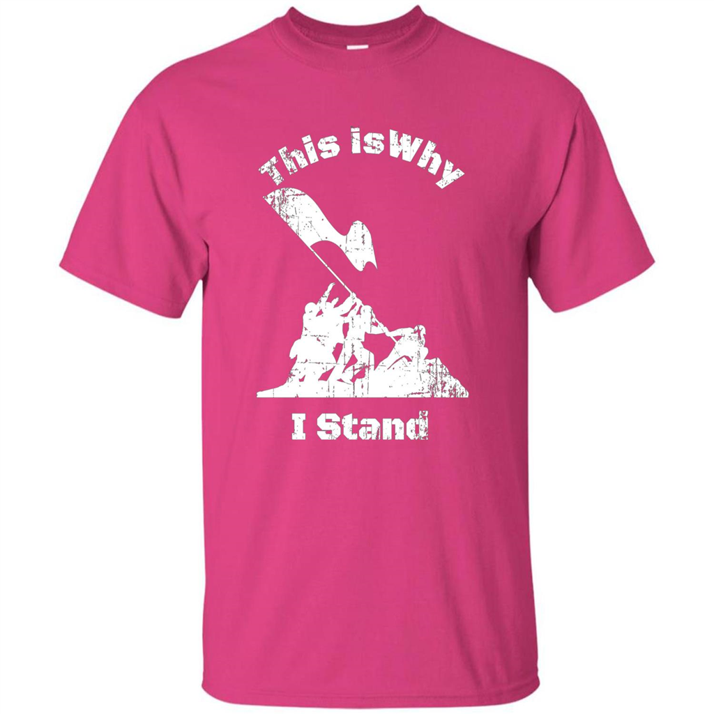Military T-Shirt This Is Why I Stand Heliconia