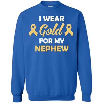 Cancer Awareness T-shirt I Wear Gold For My Nephew