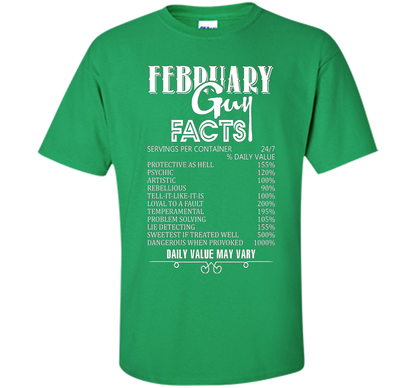 February Guy Facts T-shirt Irish Green