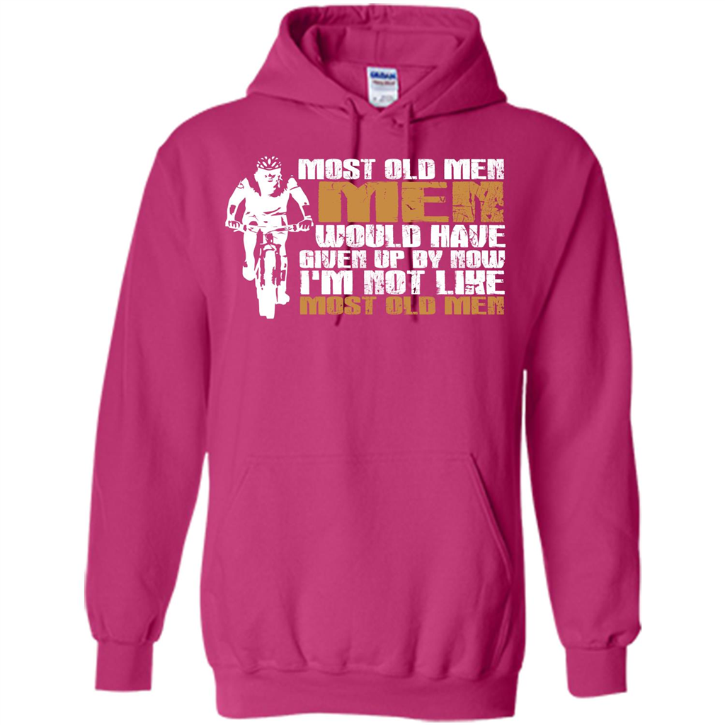 Bicycle Man T-shirt Most Old Men Would Have Given Up By Now I'm Not Like Most Old Men Heliconia