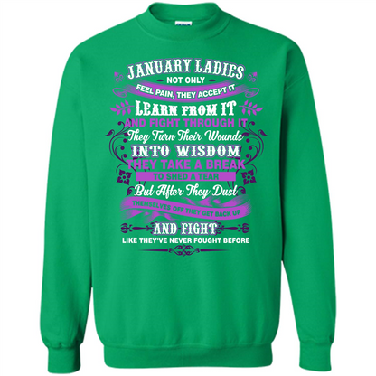 January Ladies T-shirt January Lady Facts