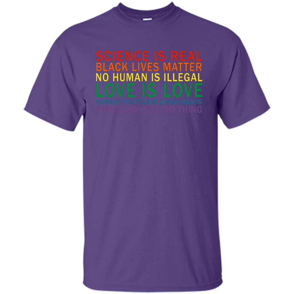 Science Is Real Black Lives Matter Shirt Purple