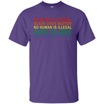 Science Is Real Black Lives Matter Shirt Purple
