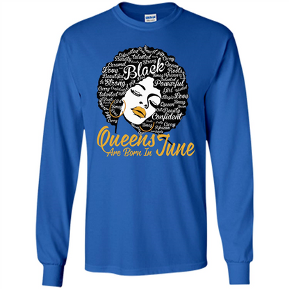 Queen Are Born In June T-shirt Royal