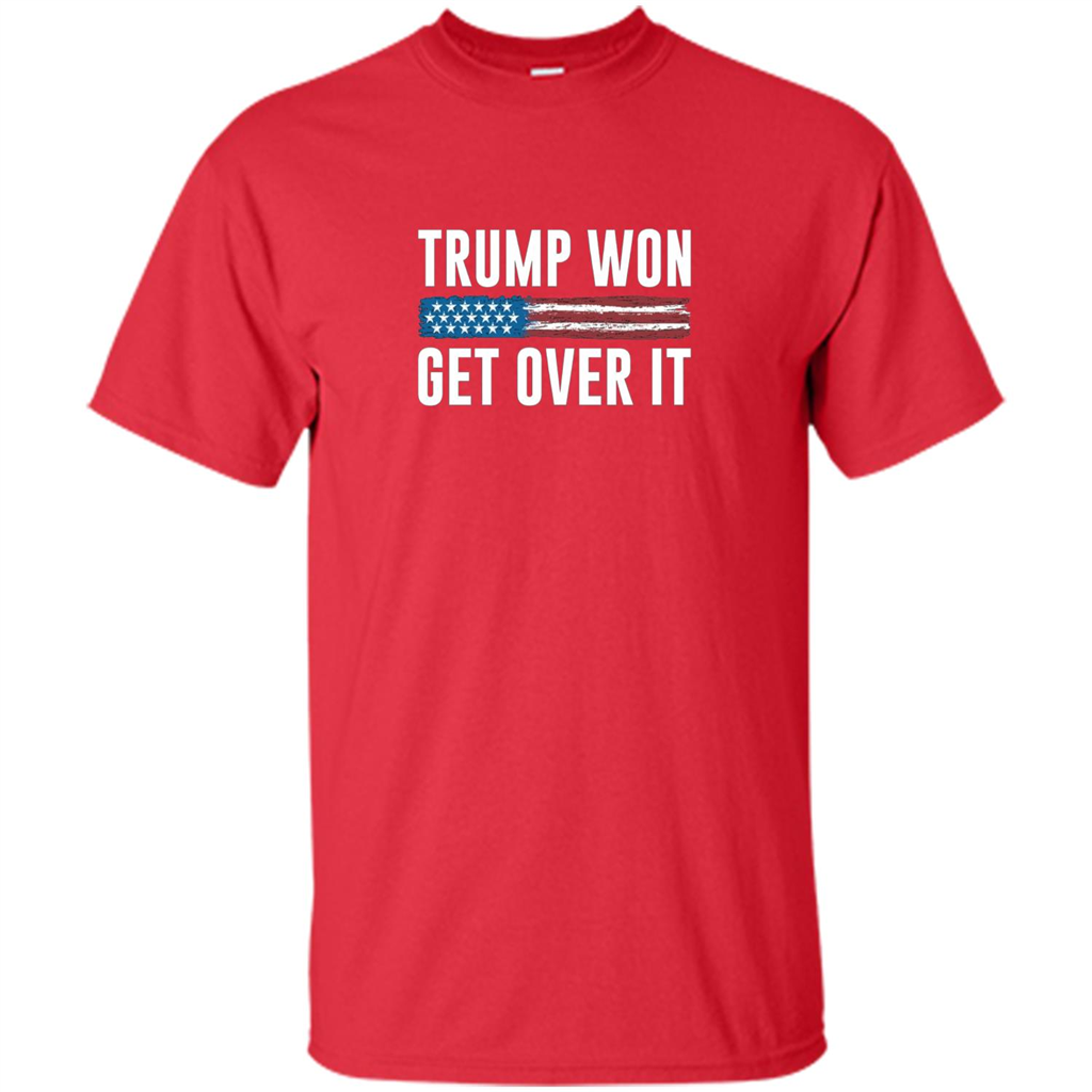 Trump Won - Get Over It T-shirt Red
