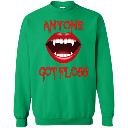 Anyone Got Floss Halloween Vampire T Shirt Scary Dental Fun