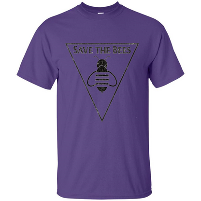 Save The Bees Beekeepers Conservationist T-shirt Purple