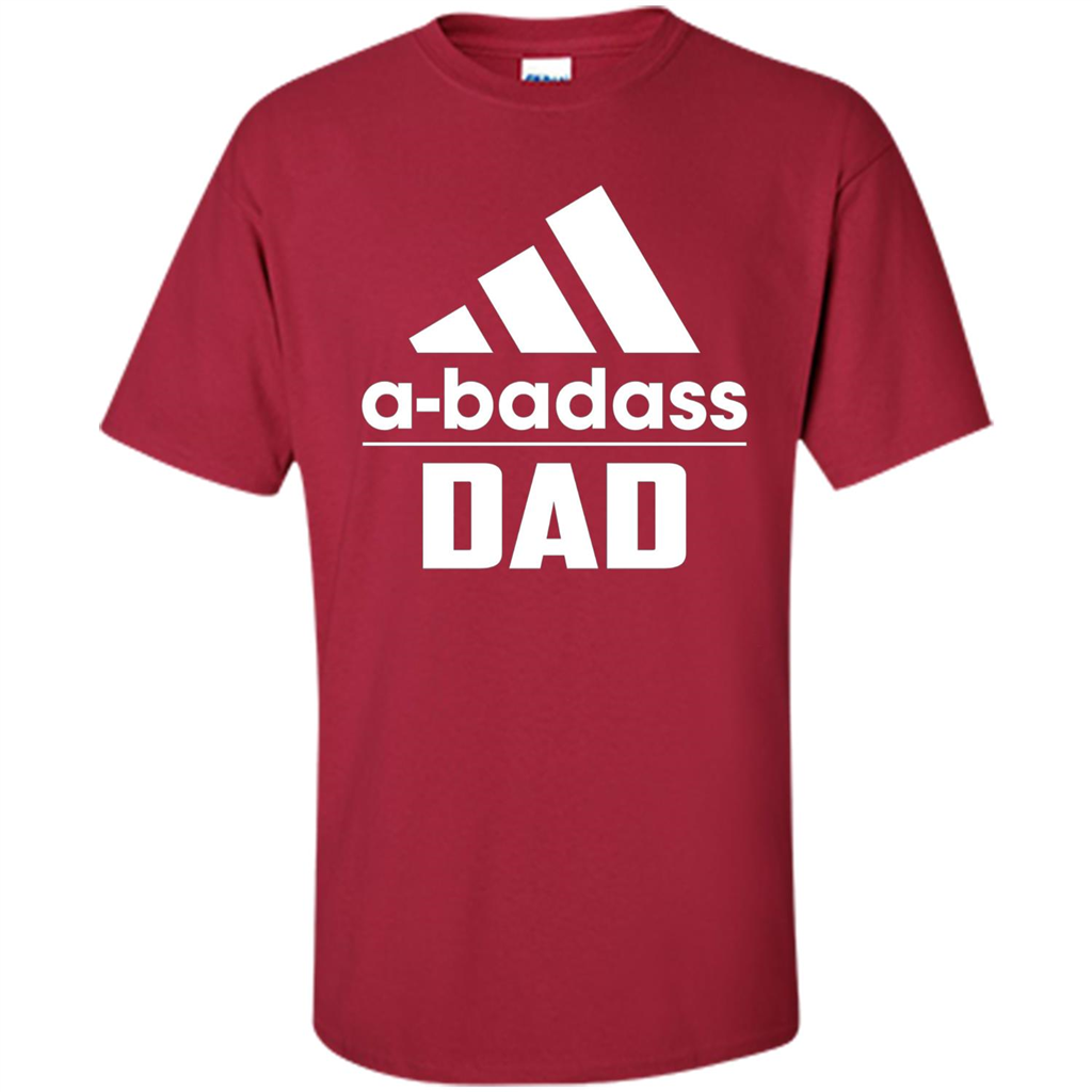 Fathers Day T-shirt A Badass Dad Cardinal