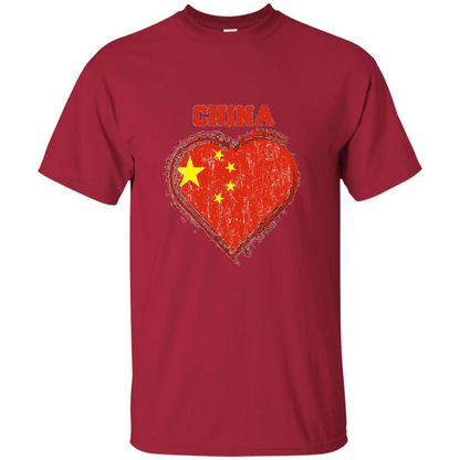 Chinese T-shirt Chinese Flag Shirt Cardinal