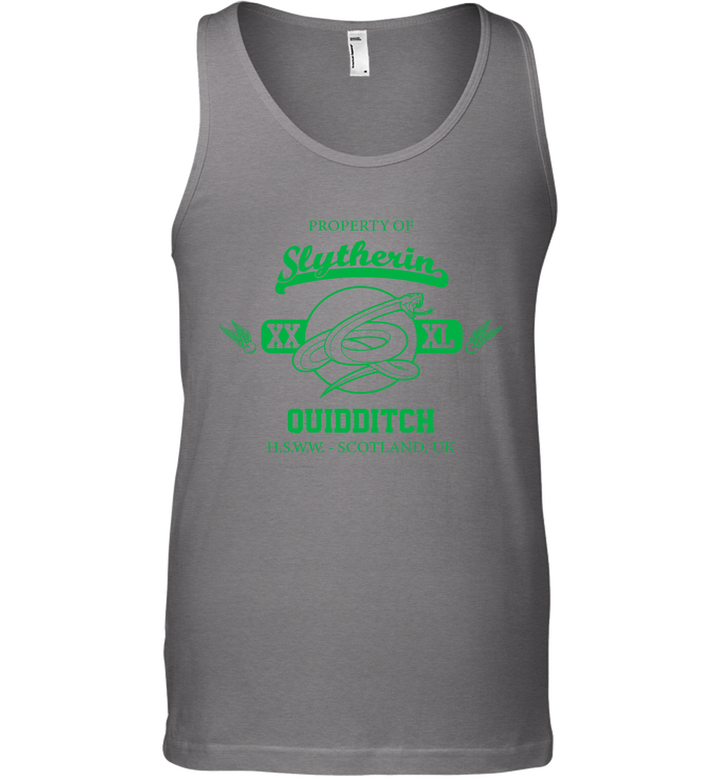 Property Of Slytherin Quidditch Harry Potter Tank Top Tank Top Graphite Heather