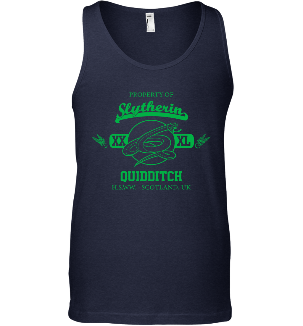 Property Of Slytherin Quidditch Harry Potter Tank Top Tank Top Navy