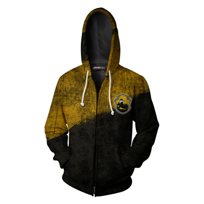 Harry Potter Hufflepuff House Zip Up Hoodie