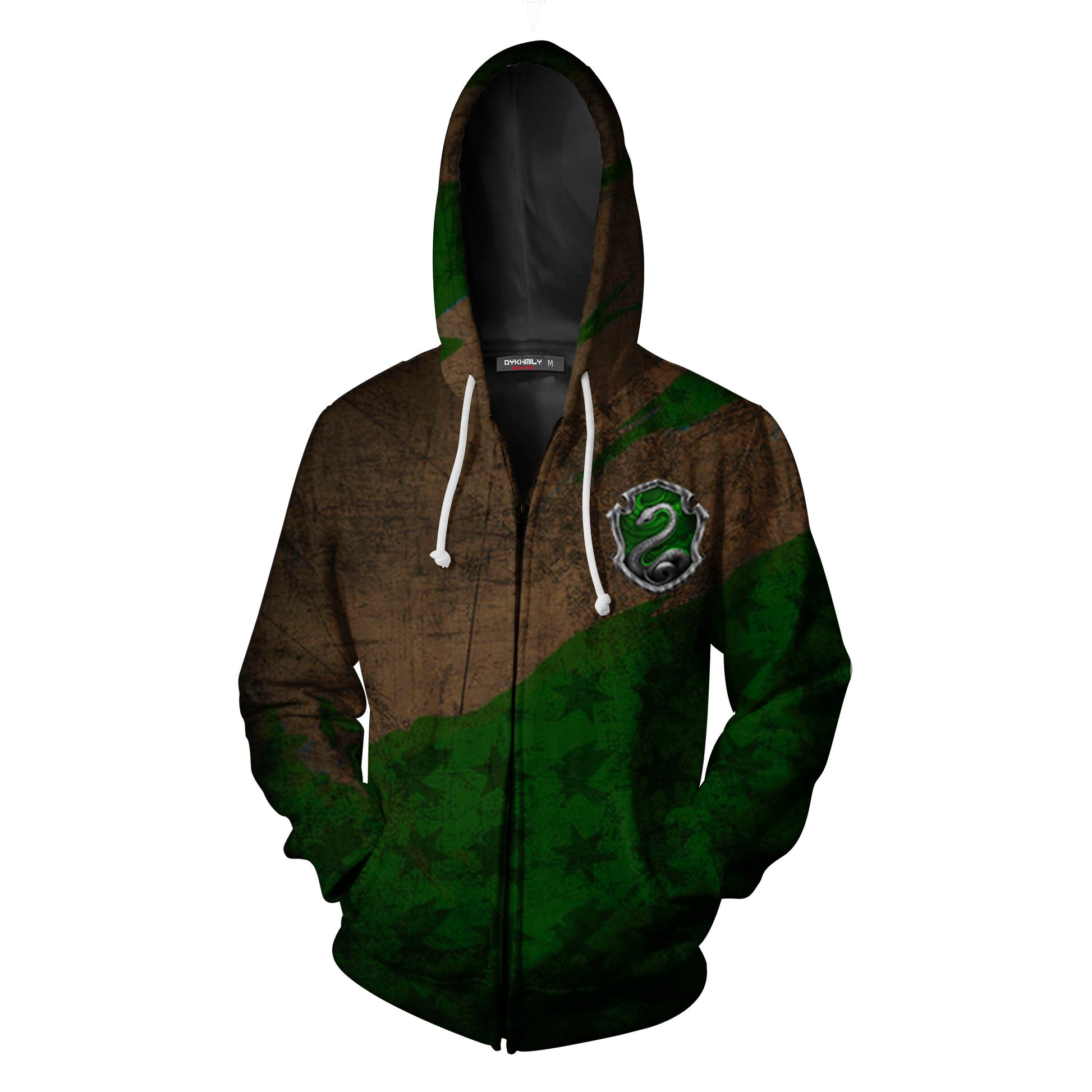 Harry Potter Slytherin House Zip Up Hoodie