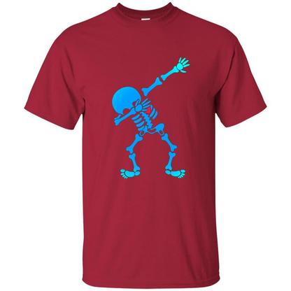 Dabbing Skeleton Halloween 2017 T-shirt Cardinal
