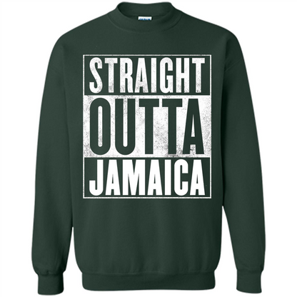 Jamaica T-Shirt - Straight Outta Jamaica T-shirt Forest Green