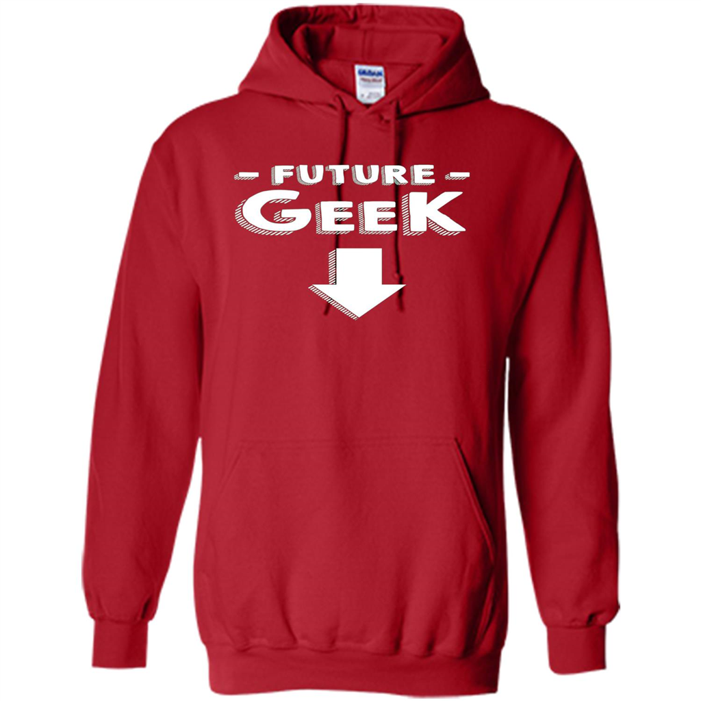New Mommy T-shirt Future Geek Red