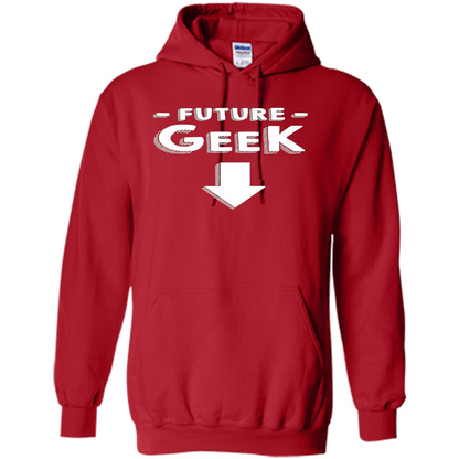 New Mommy T-shirt Future Geek Red