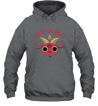 Cute As Hell Hoodie Hoodie Dark Heather