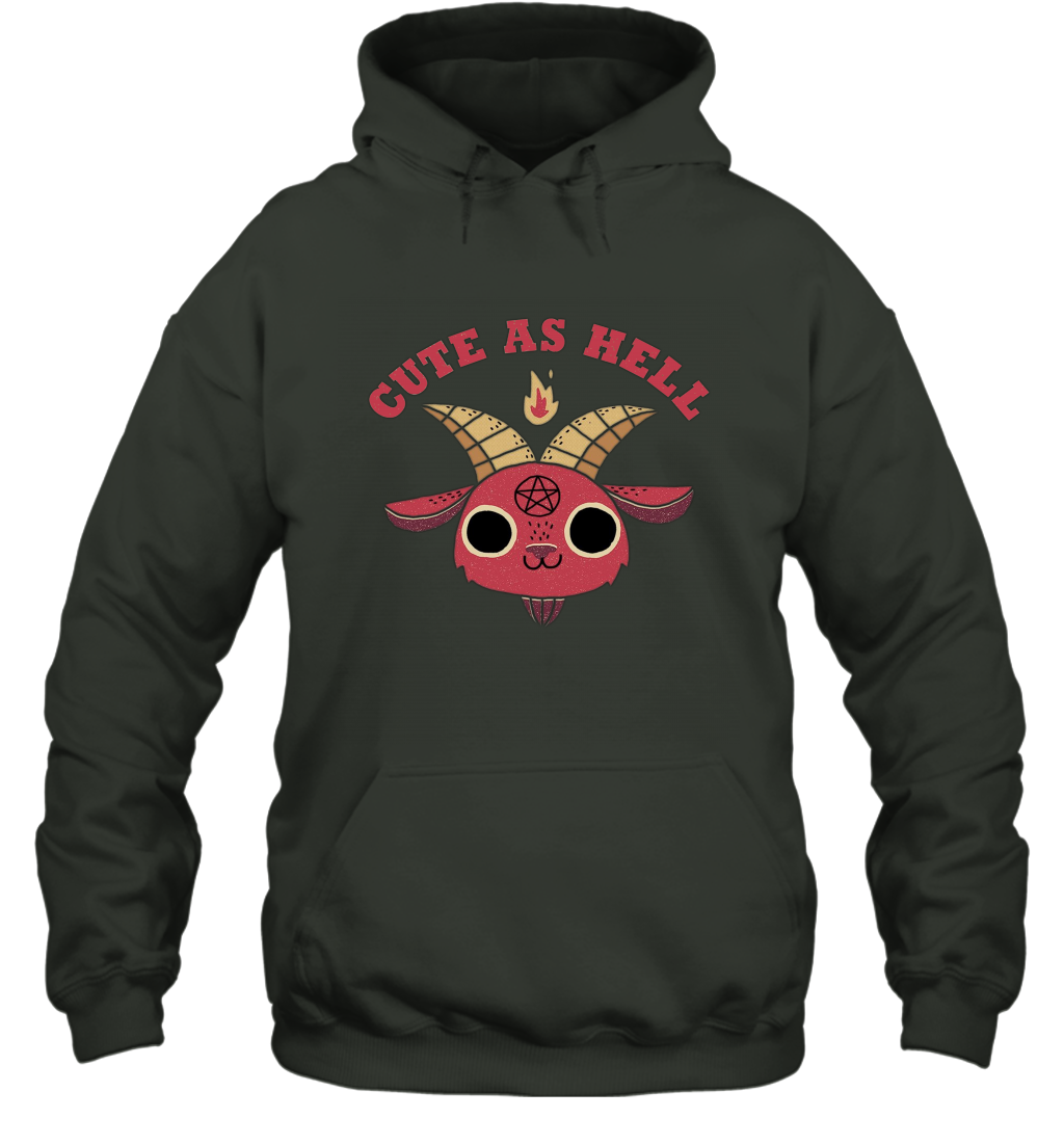 Cute As Hell Hoodie Hoodie Forest