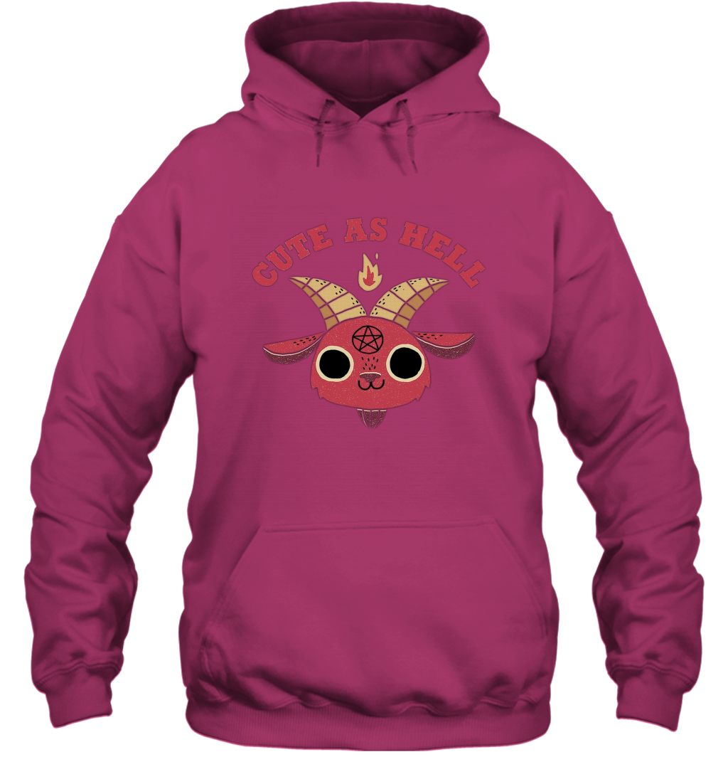 Cute As Hell Hoodie Hoodie Heliconia